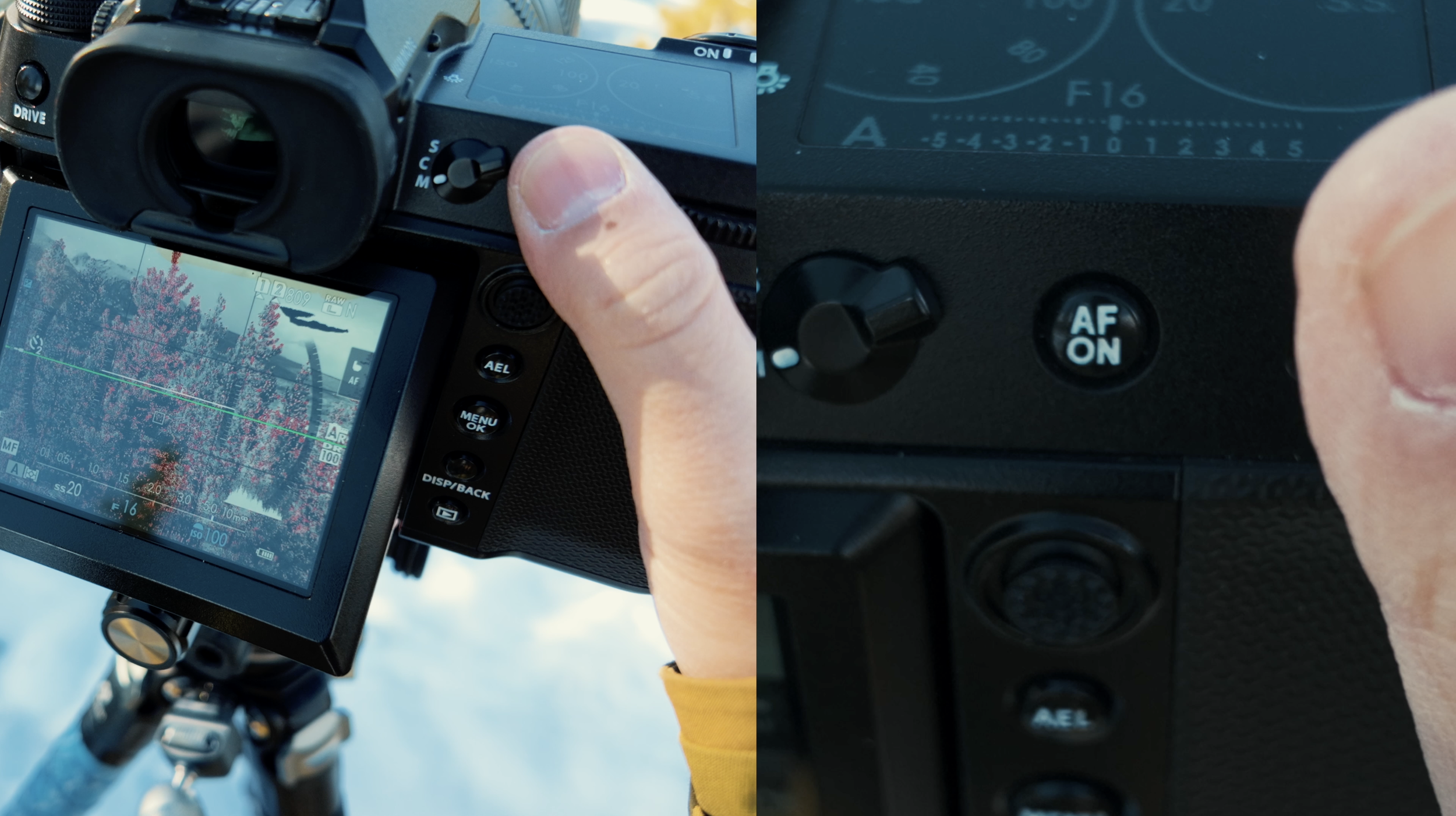 富士相机拍摄长曝光的操作方法