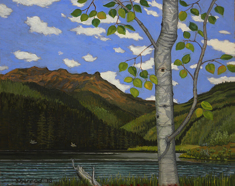 Browns Lake Near Telluride / Oil painting