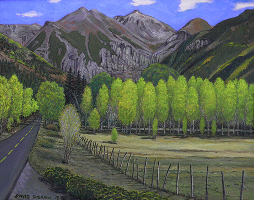 Road into Telluride / Oil painting