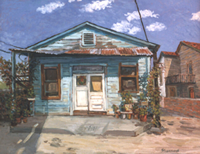 Mexican Workers House / Oil painting