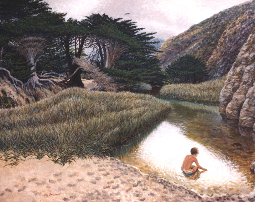 The Pollywogger / Oil painting