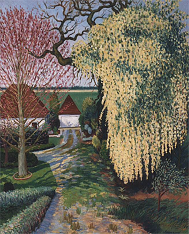 Flowering Tree / Oil Painting