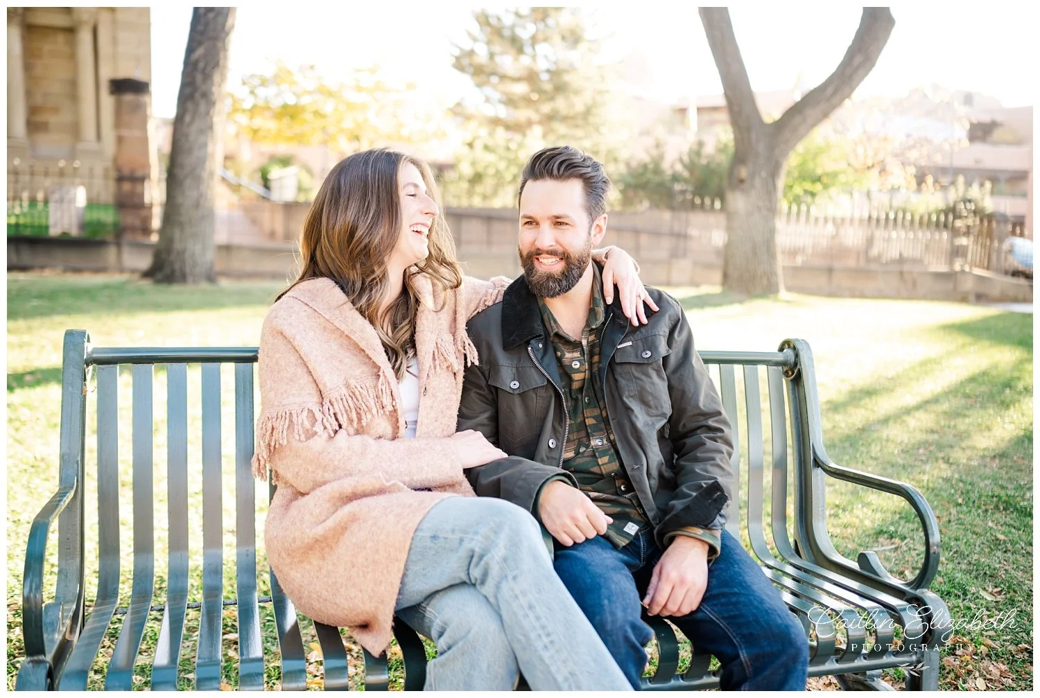 Paige & Josh's Santa Fe Plaza Engagement Session — Santa Fe Wedding ...