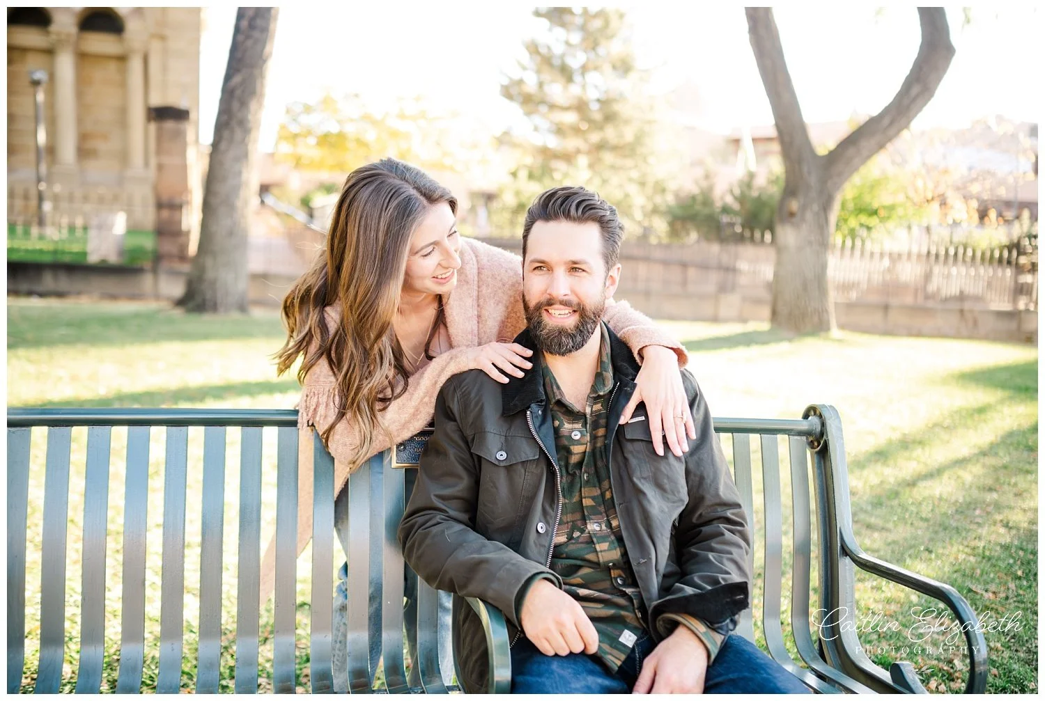 Paige & Josh's Santa Fe Plaza Engagement Session — Santa Fe Wedding ...