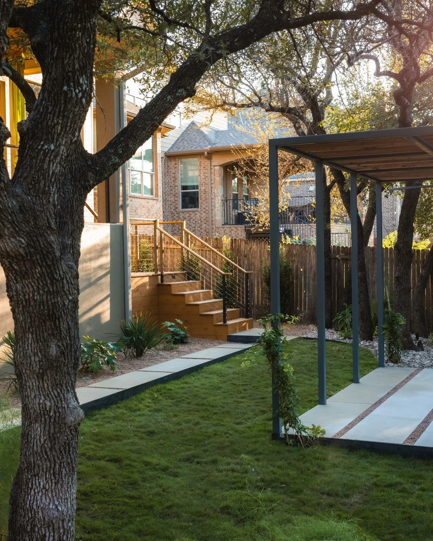 This was such a fun project because every bit of space had a purpose.

The yard isn&rsquo;t huge, but getting to know this family helped us see how much it could offer. Health, time outside, and places to sit, talk, and linger were important to them,
