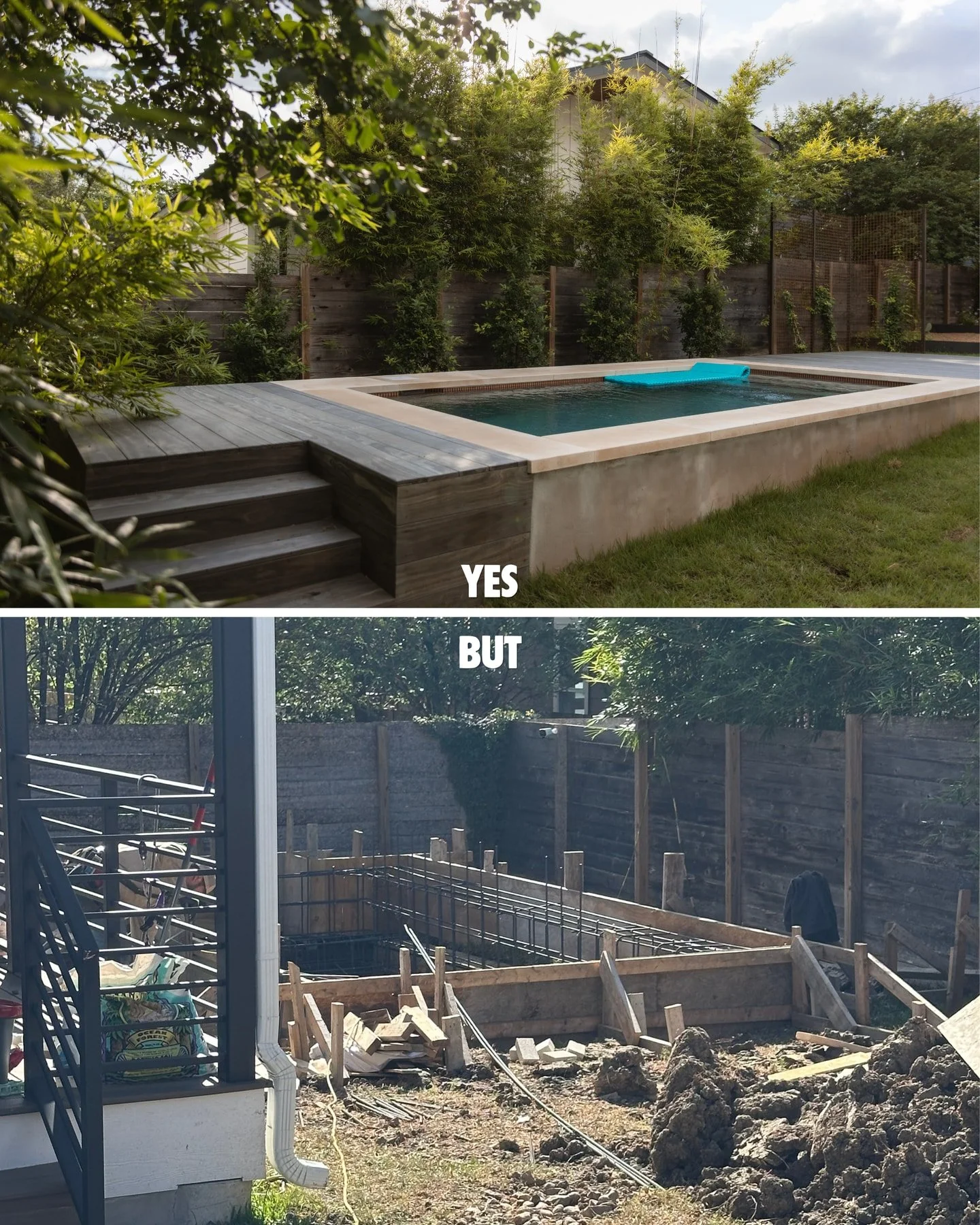 Everyone wants the backyard where the plants are thriving, friends linger over dinner, and everything feels like it belongs.

Getting there involves a stretch where things look considerably less inviting. There&rsquo;s planning, digging, soil prepara
