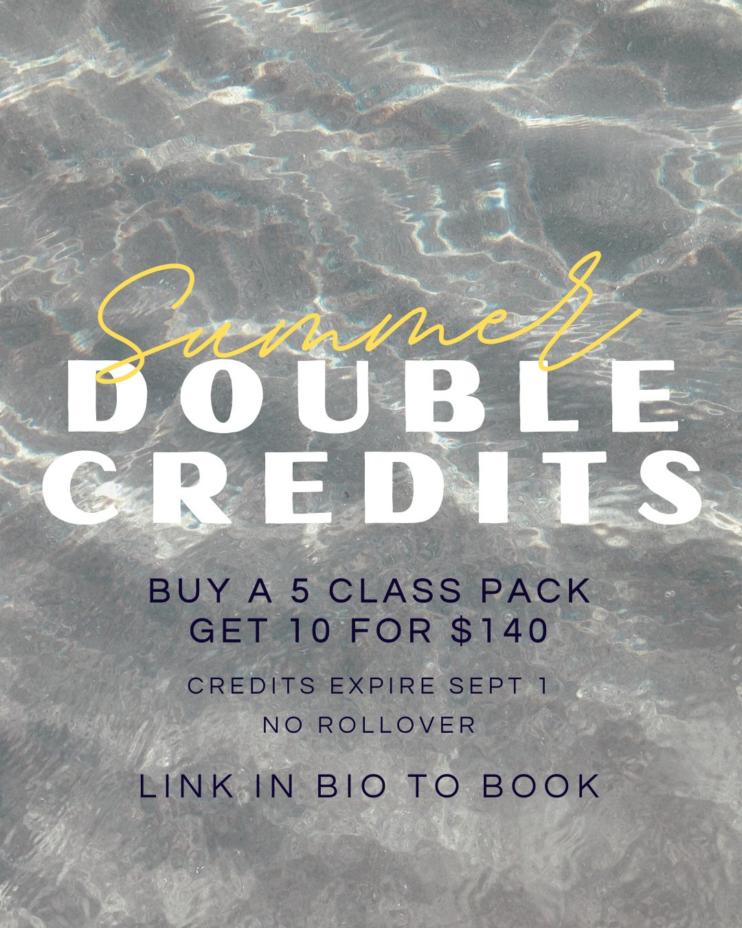 Only two weeks remain to secure your summer class bundle at Slow Medicine Co. When you purchase a 5-class pack, you'll receive 10 credits! Please note that classes must be completed by September 1st; credits do not roll over. Act quickly and grab you