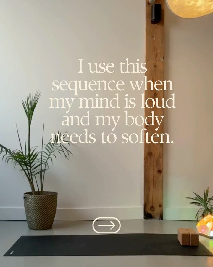 Some days my mind is busy before I even notice it&rsquo;s busy.

This is the little sequence I use when I need to soften the edges, come back into my breath, and remember that I actually live in a body - not just in my head.

Nothing fancy. Just fold