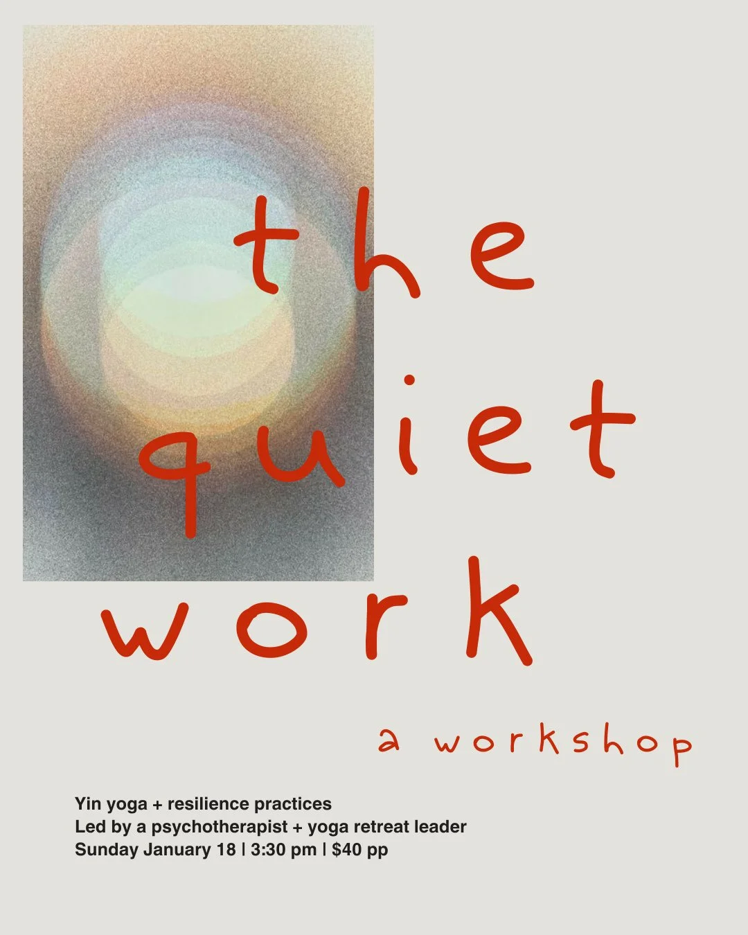 We talk about resilience like it&rsquo;s something you do.⁠
⁠
But real resilience is something you feel.⁠
⁠
The Quiet Work is a 90-minute yin + resilience practice designed to support regulation, awareness, and quiet strength&mdash;led by psychothera