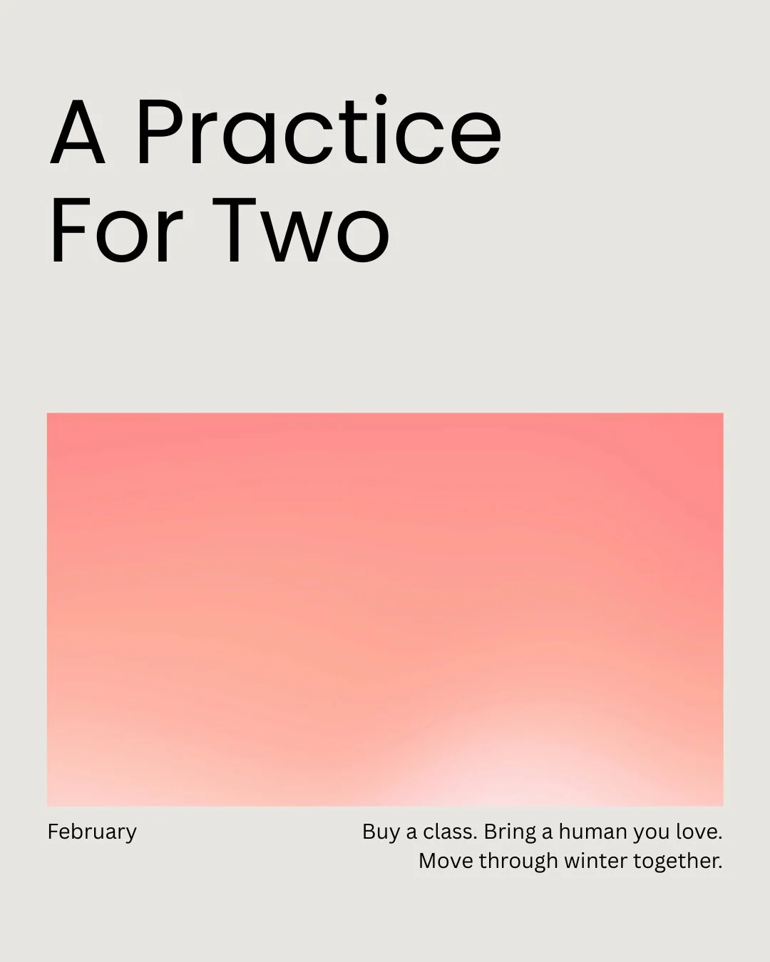 Love doesn't always need grand gestures.⁠
It needs consistency, presence, and good people beside us.⁠
⁠
A Practice for Two is our invitation to move through February together &mdash; simply, honestly, embodied.⁠
⁠
www.slowmedicinecompany.com/schedule