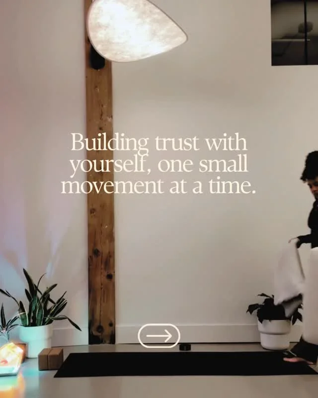 Trust doesn&rsquo;t usually arrive all at once.⁠
⁠
It&rsquo;s something we build slowly, in small moments.⁠
⁠
This sequence is designed with support underneath;⁠
using a bolster in class, or pillows, cushions, or rolled blankets at home.⁠
⁠
Each shap