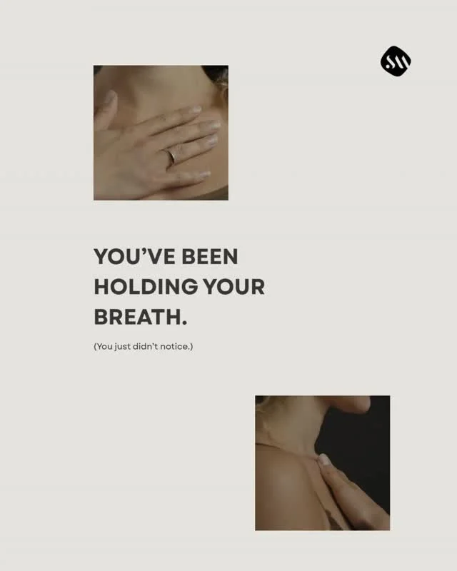 I&rsquo;ve been noticing how easy it is to carry tension without really clocking it.⁠
⁠
Shoulders up.⁠
Jaw tight.⁠
Breath a bit shallow.⁠
⁠
It just becomes normal.⁠
⁠
Breathwork is a simple way to interrupt that.⁠
It gives your system a different sig