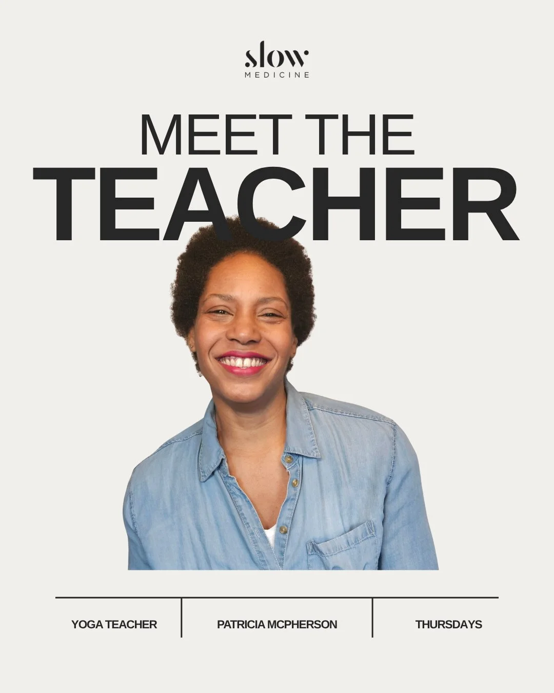Meet Patricia.⁠
Double tap if you&rsquo;re ready to feel it.⁠
⁠
Patricia brings a big, grounded presence to the room. Clear, steady, and deeply attuned.⁠
⁠
There&rsquo;s a rhythm to how she teaches; when to push, when to pause, when to let things lan