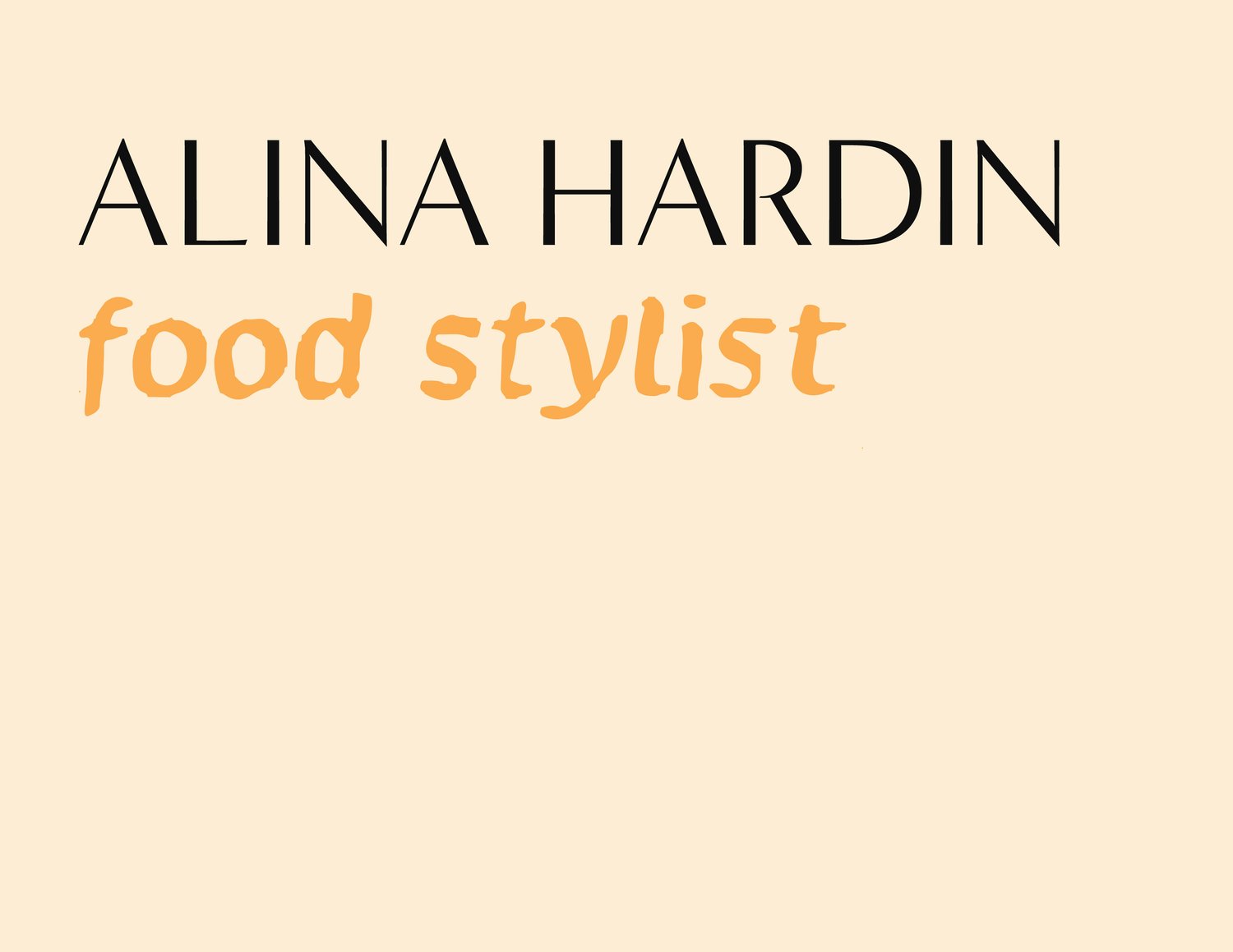 ALINA HARDIN :: Food Stylist