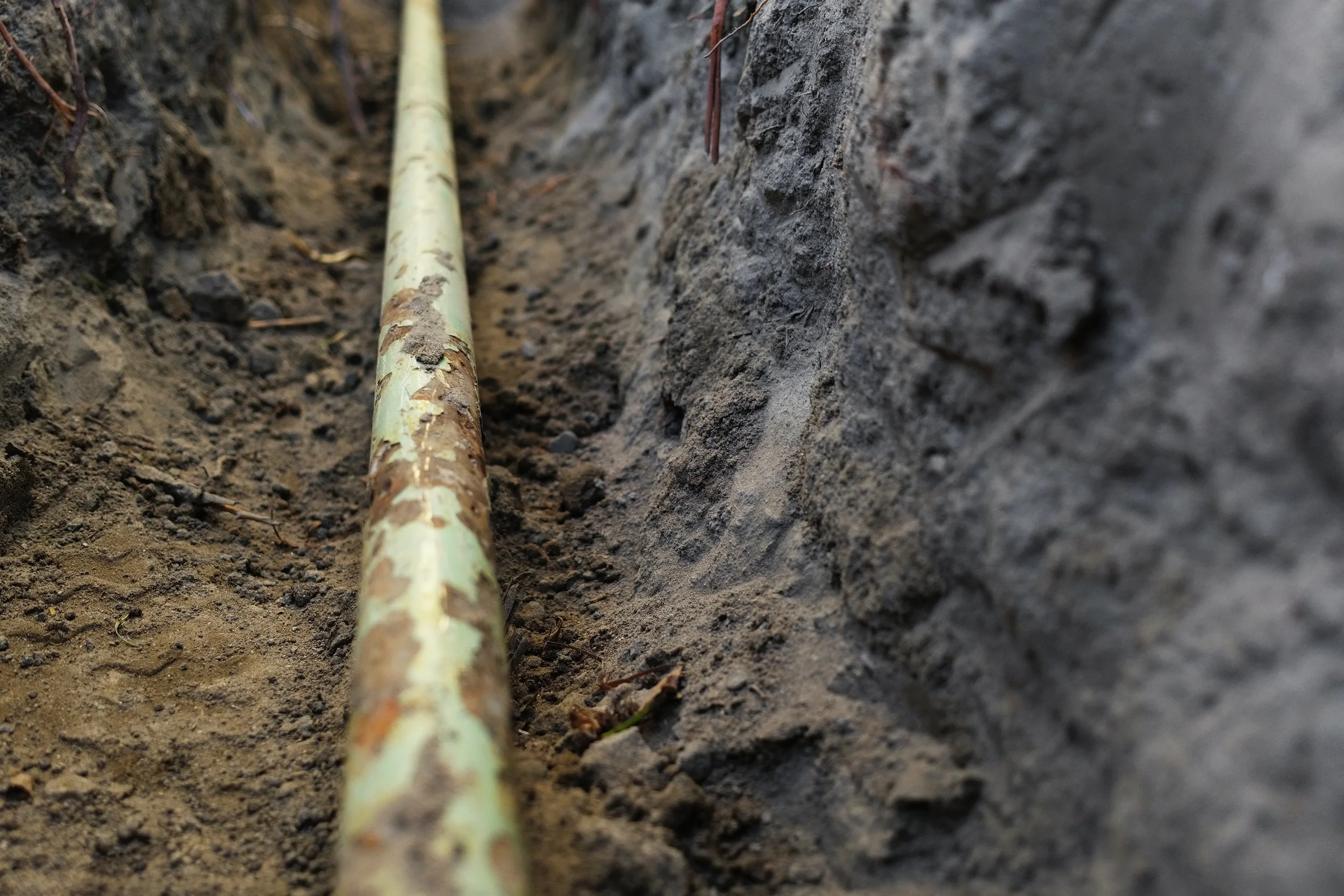 natural gas main line