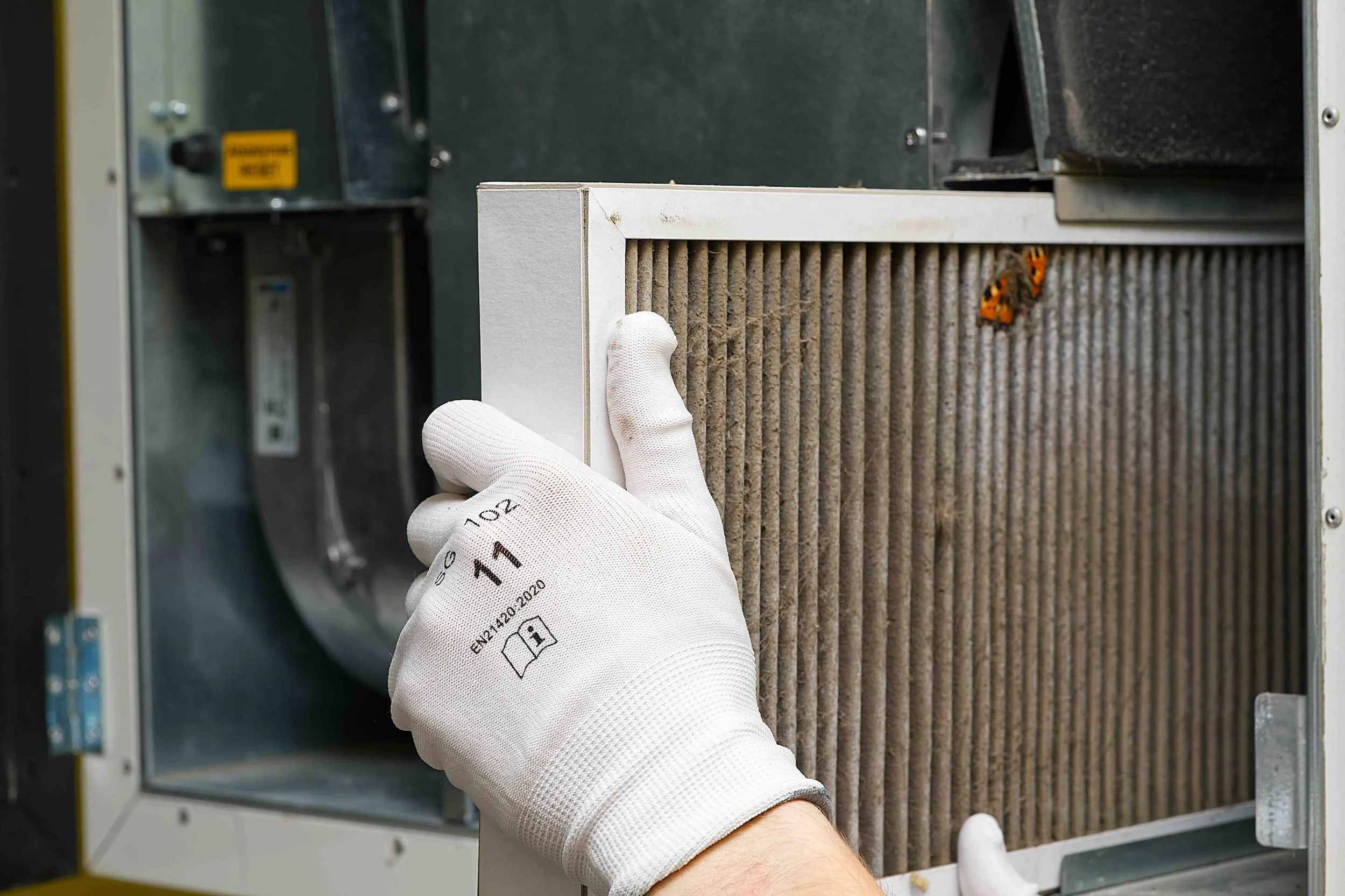 Changing central AC filter