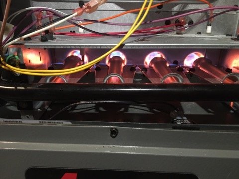Parts inside of a furnace