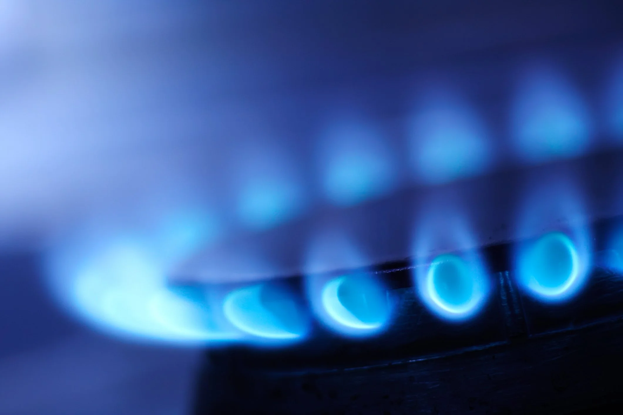 Gas burner running