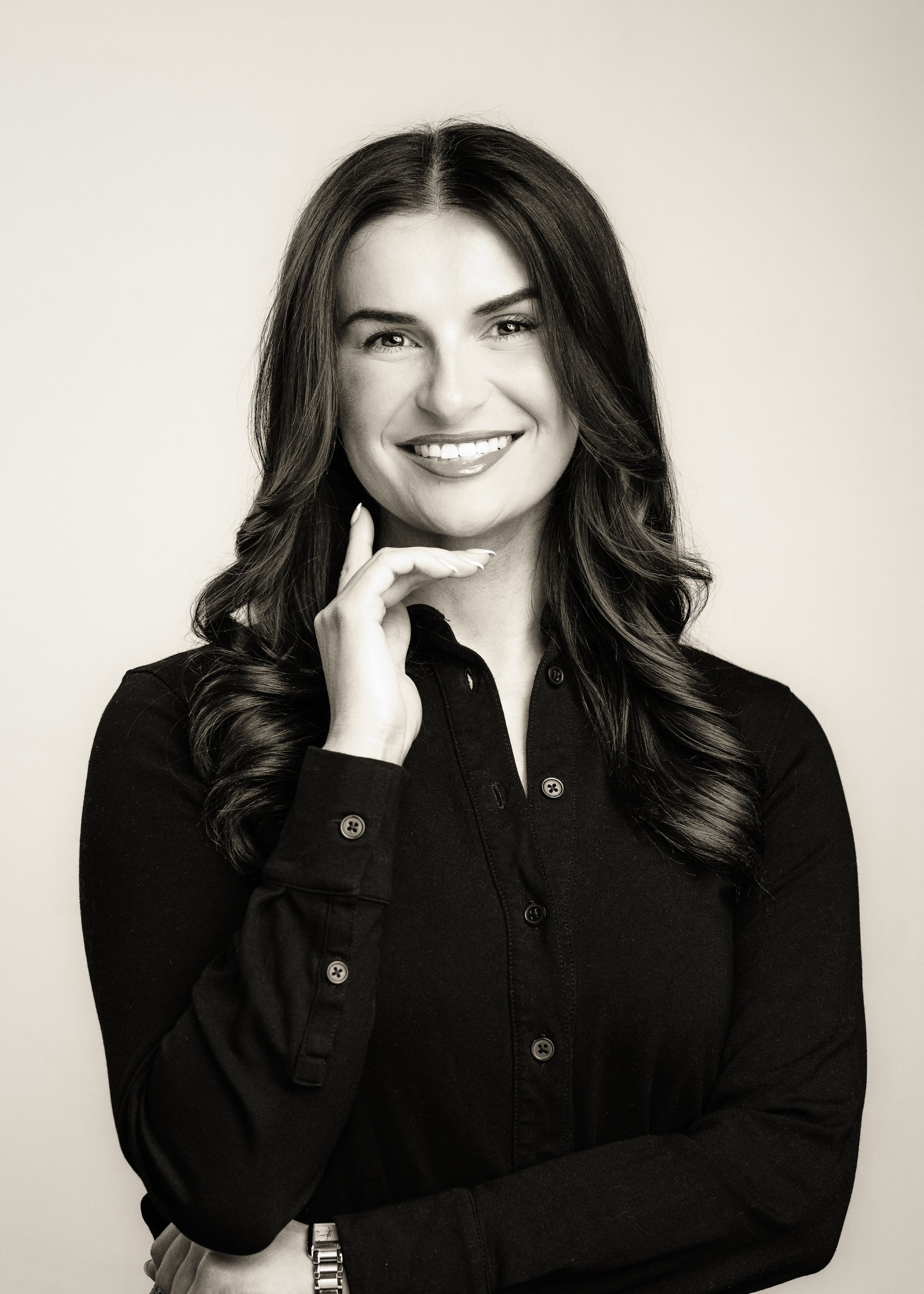 Black and white headshot