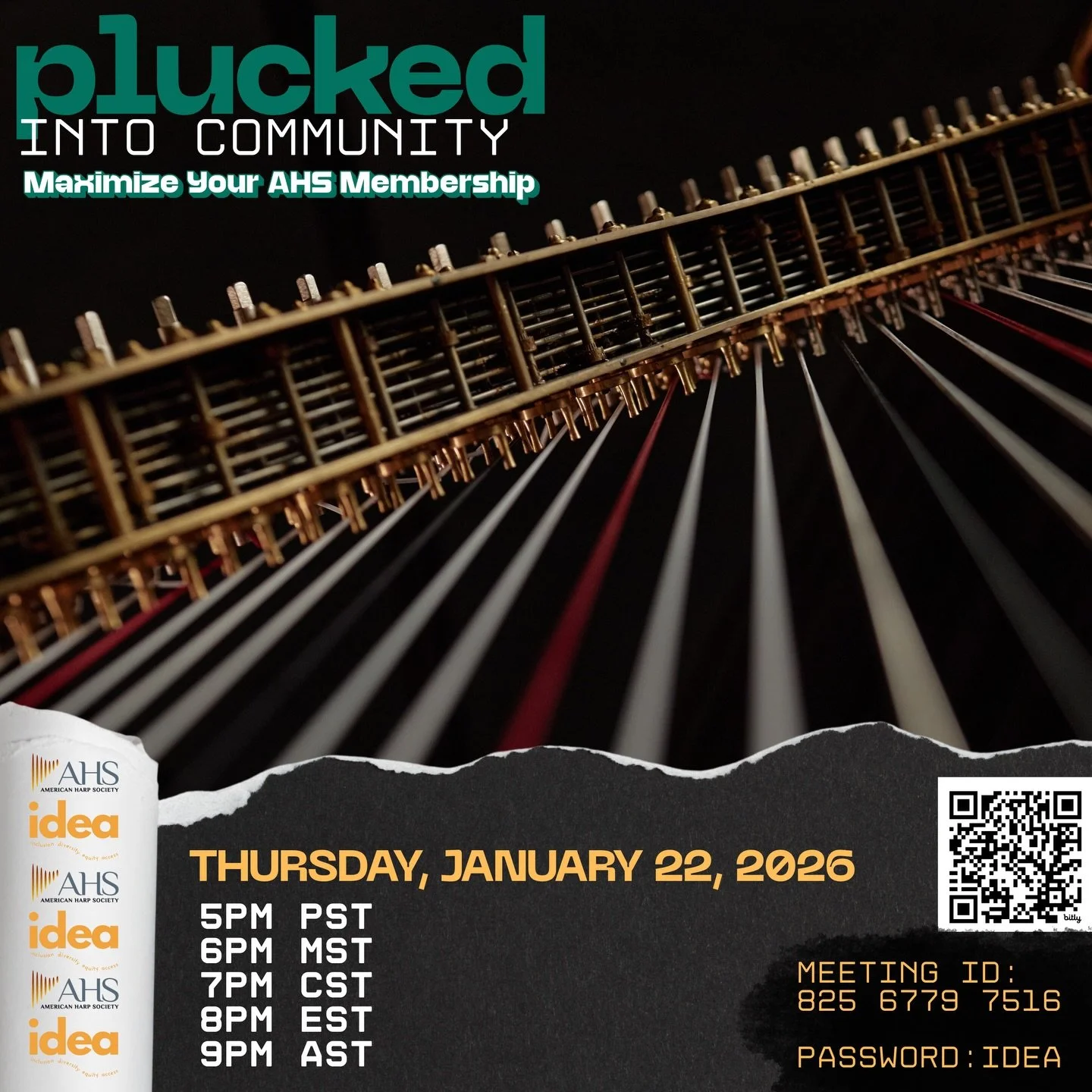 The IDEA Committee is looking forward to presenting our workshop, PLUCKED into Community: Maximize Your AHS Membership &mdash; an exciting event packed with insider info, tips, and all the perks you might not even know you have if you are an AHS memb