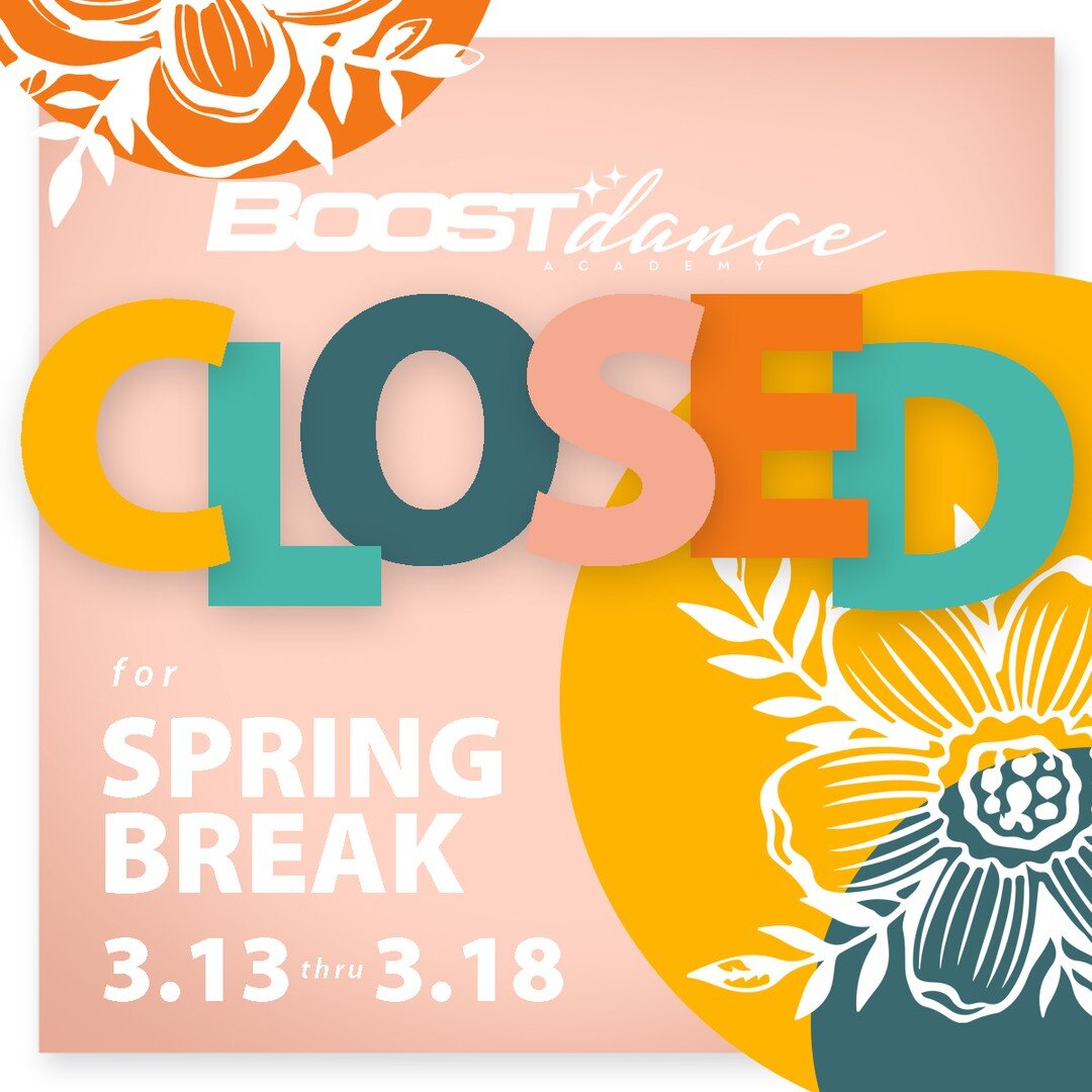 We are closed for Spring Break from 3/13 - 3/18.