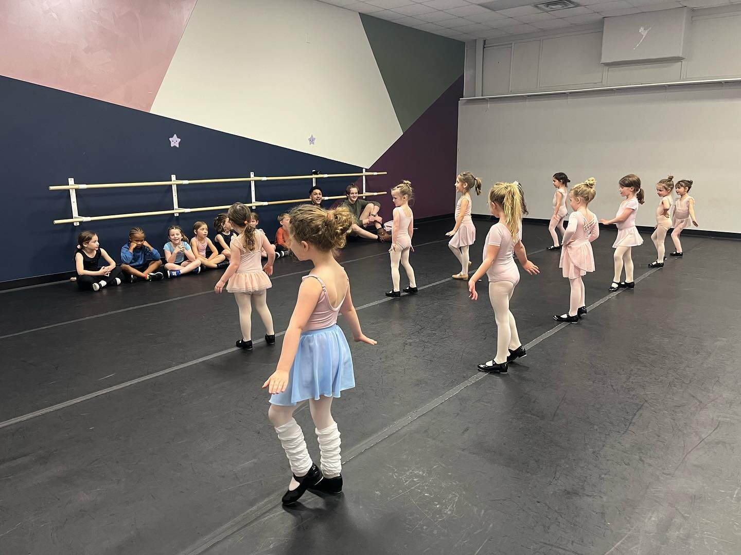 Show and tell is a great way to practice our recital dances and to have an audience!