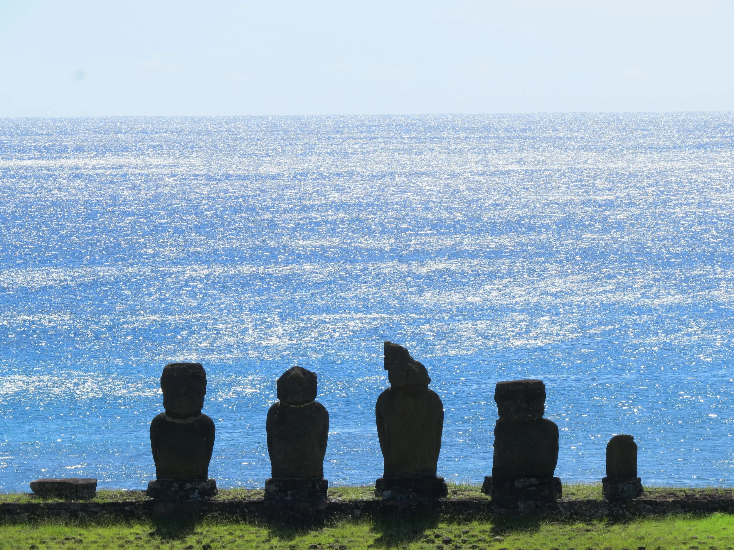 Among Moai on Easter Island