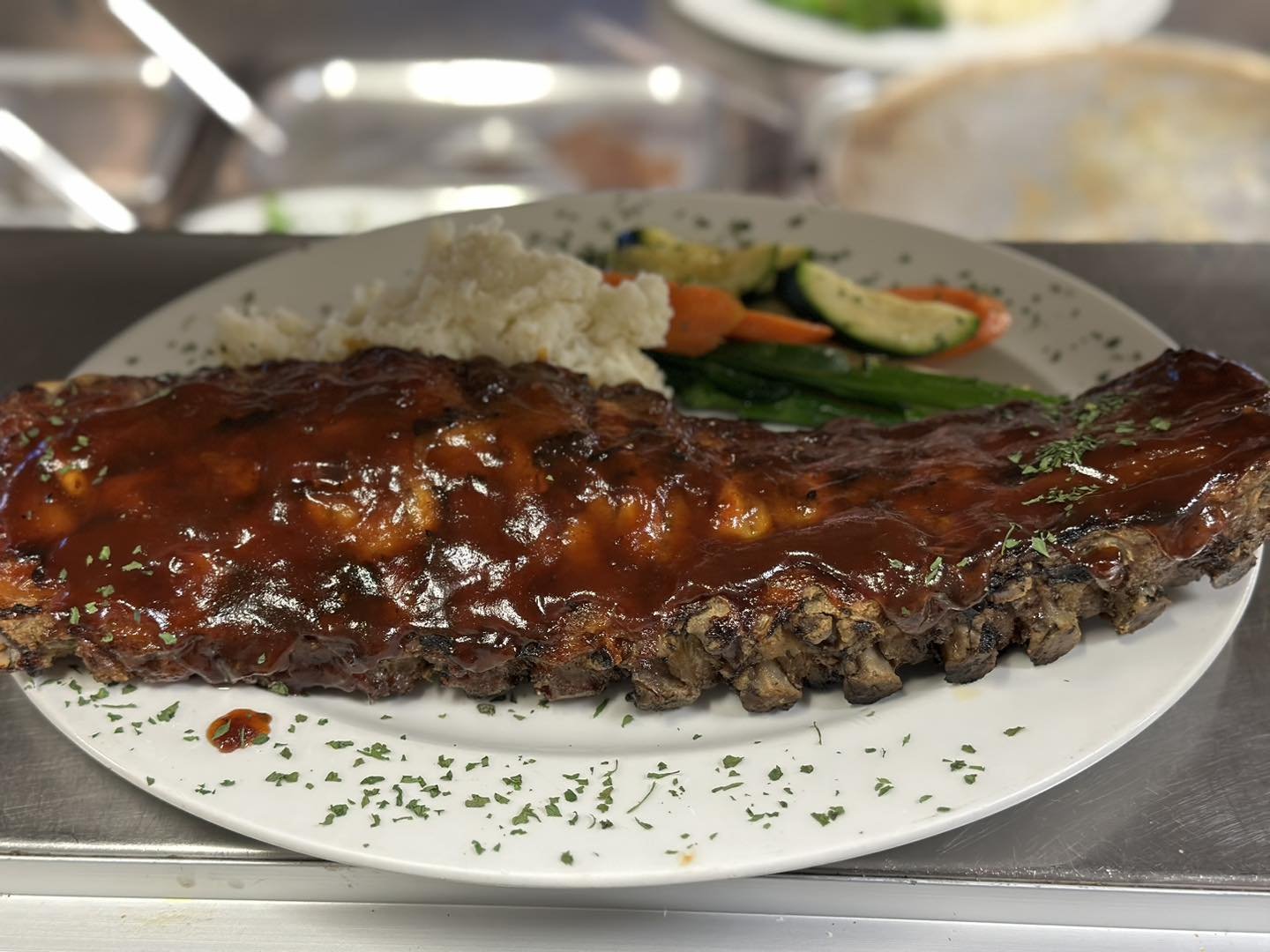 Full rack of BBQ Pork Ribs