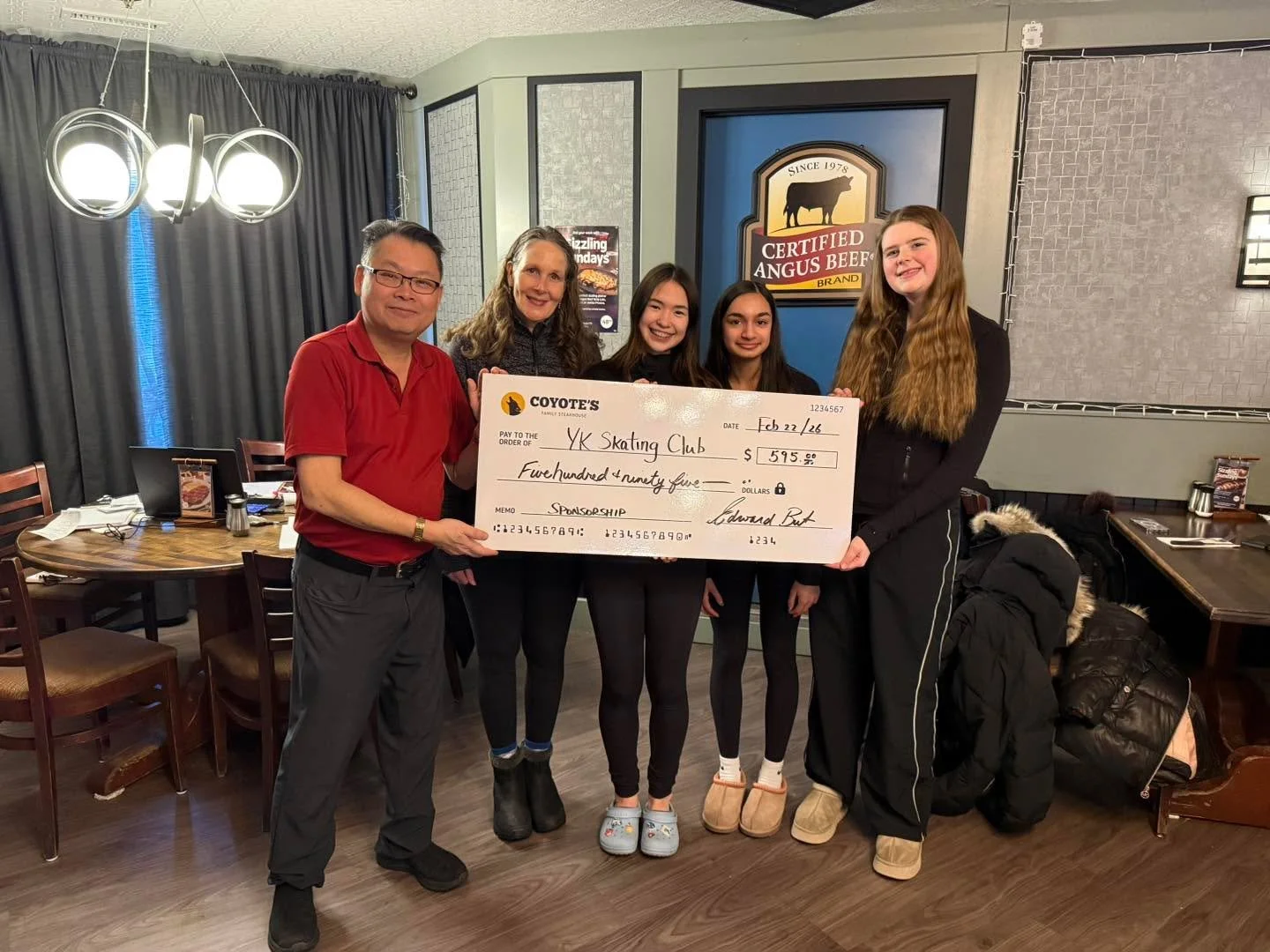 Thank you Yellowknife Skating club for allowing us to fundraise for you!