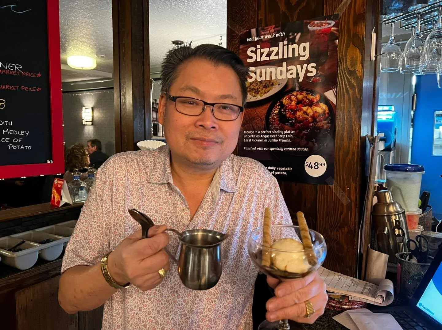 Prime Rib and Tail!  Special upgrade by request!  Finish with our Classic Affagotto or spiked.