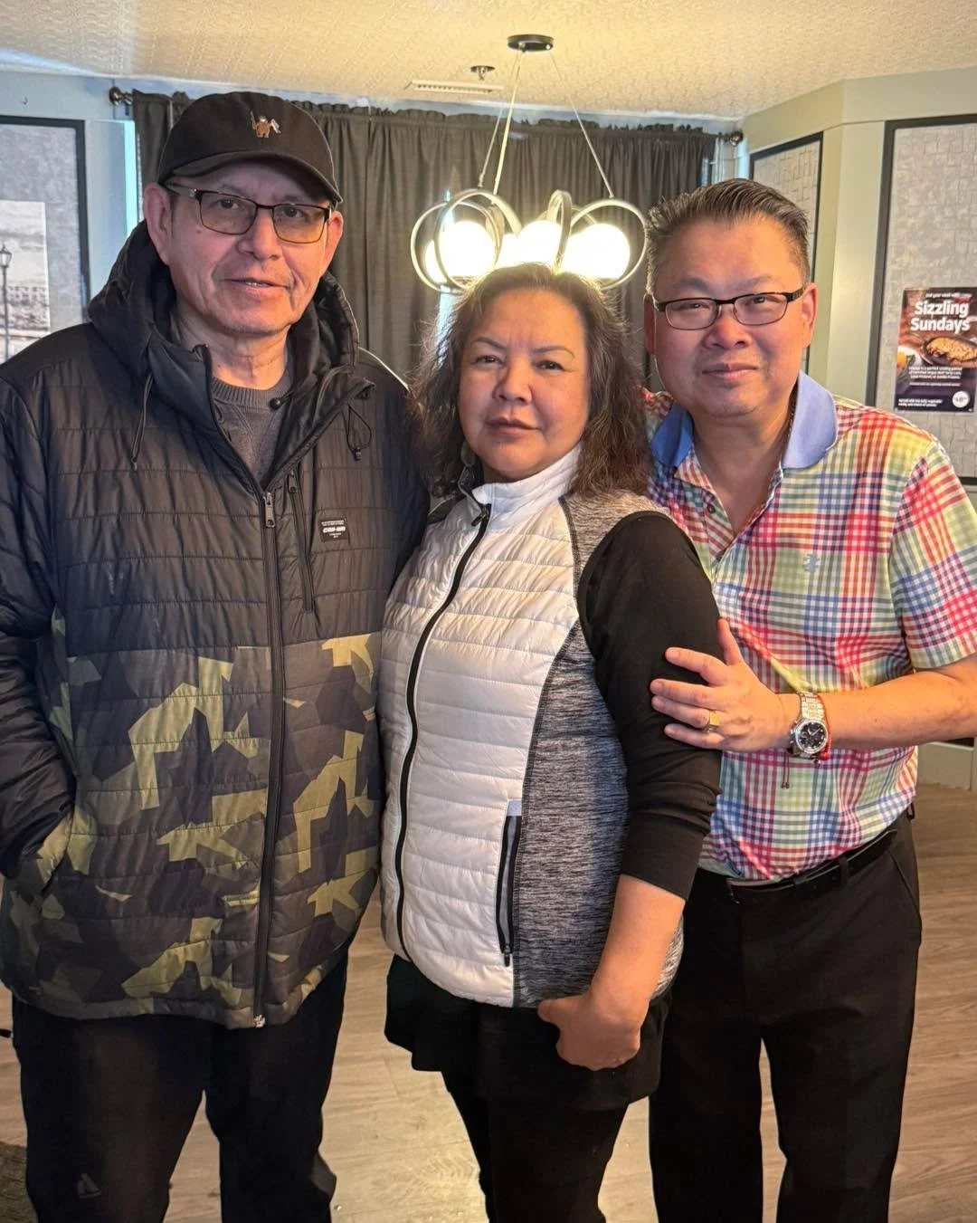 I love when friends from our communities come visit!  The Michels from Lutselke and John and Bertha from Behchoko. 

I&rsquo;m only where I am with the support from all my friends from surrounding communities. 

Ediwa thanks you.  Mahsi cho.