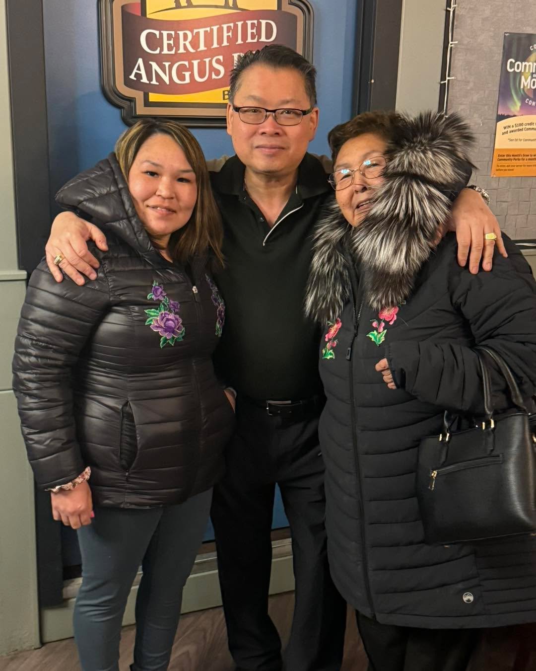 Work is not work when you love what you do!  Nice Birthday celebrations and met new friend from Cambridge bay!