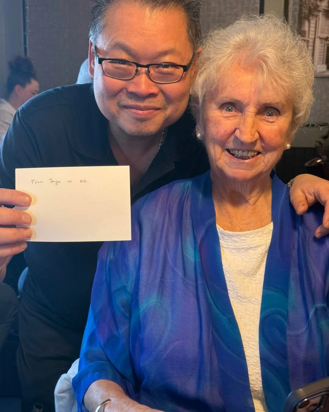 One of my Golden girls heard I loved Welsh Cakes.  She personally dropped off her Family&rsquo;s secret recipe card!  Thanks Joyce! 

Now if Bethan sees this I hope she brings some she made. :)