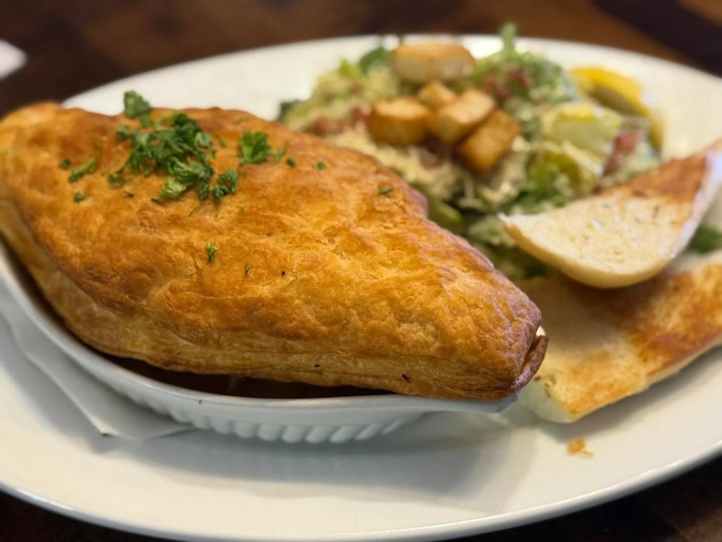 Beef Pot Pie Supreme!  Don&rsquo;t miss this treat on today&rsquo;s Lunch Feature! 

Available 11-2 pm.