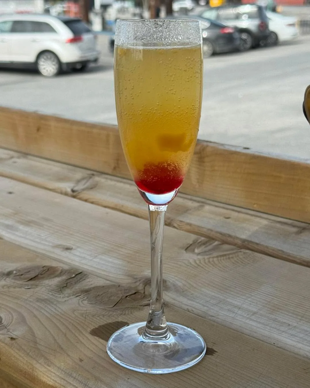Peach Bellini Mimosa!  Featured Mimosa this fine Brunch!!!