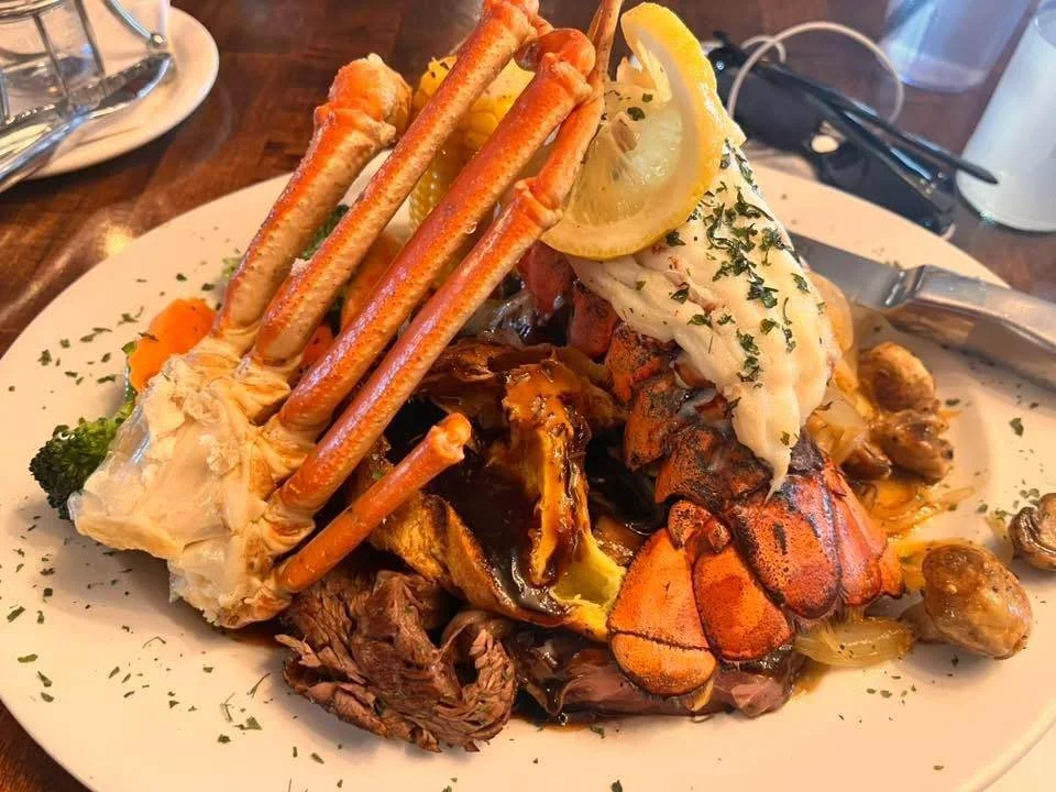 For the Ultimate in decadence this weekend.  Our Prime Rib surf &amp; turf with added crab legs for special price! 

See you soon!