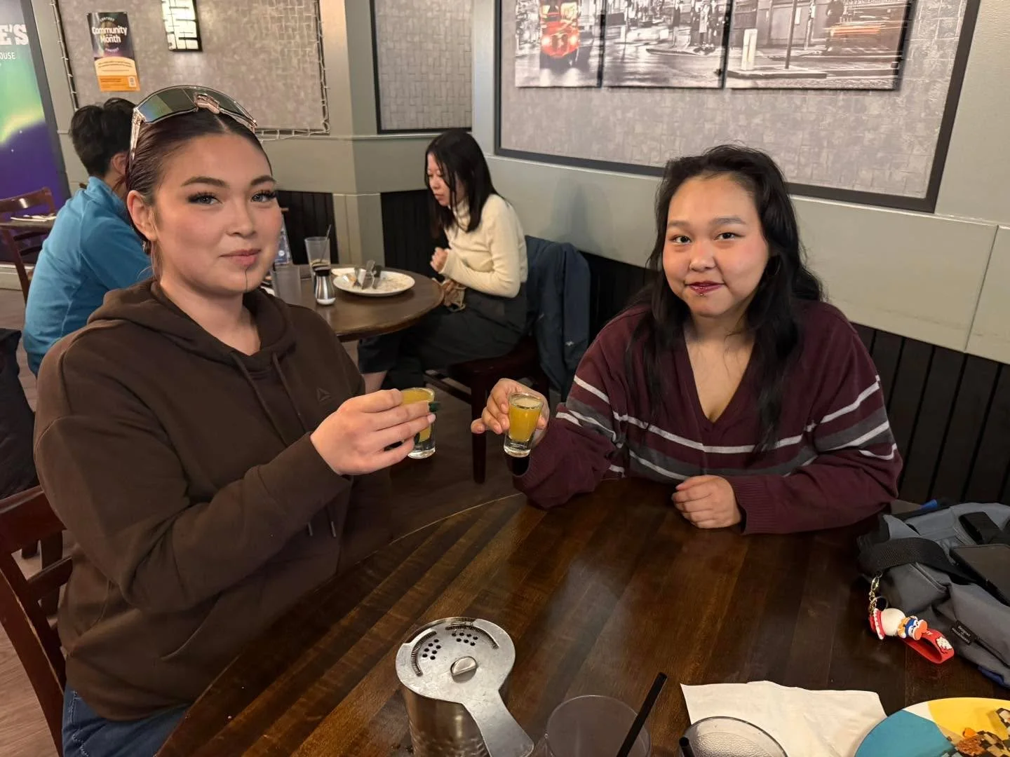 Best Friends for Gjoa Haven converge at Coyotes for great drinks and Food!