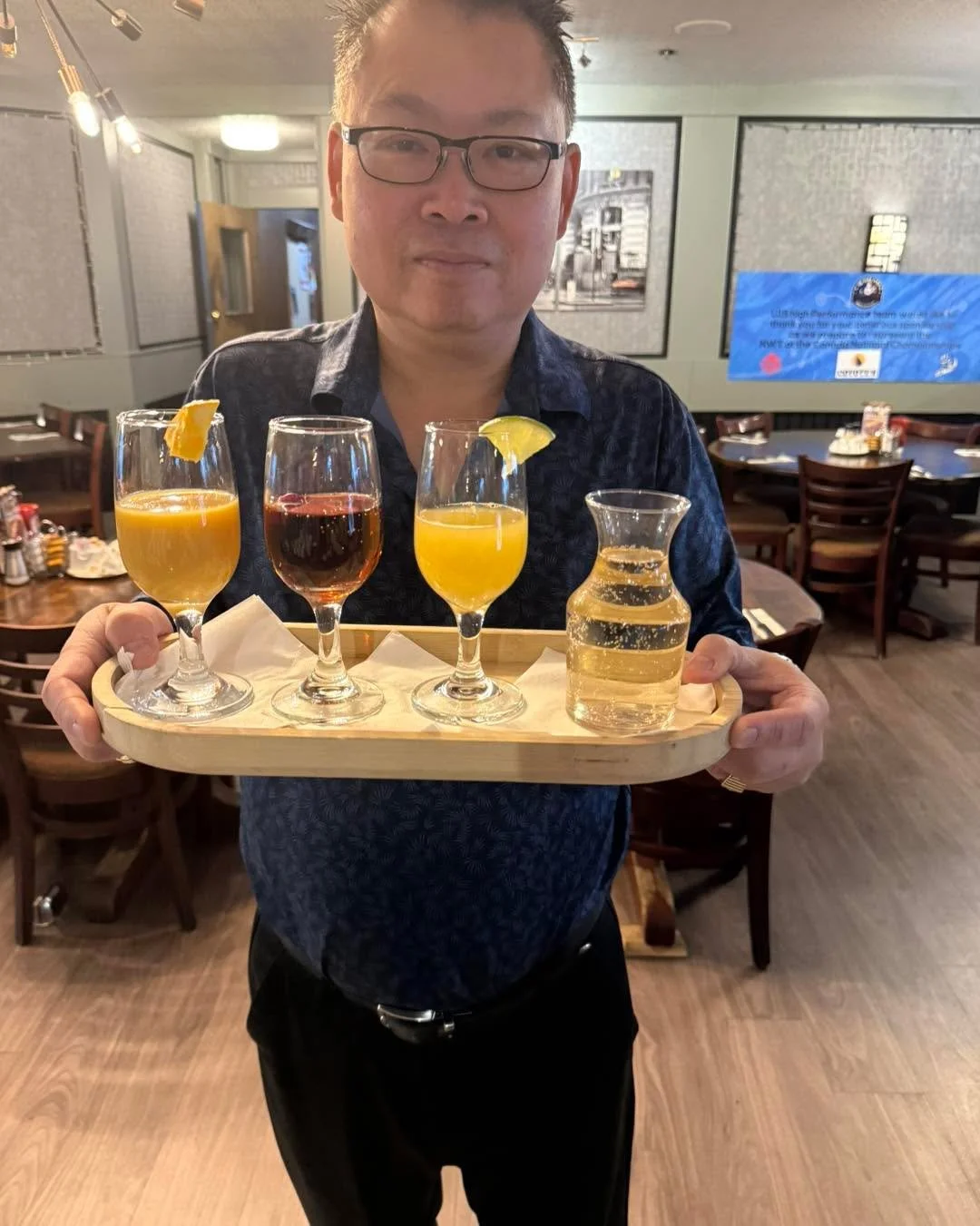Elevate your brunch Experience with our Mimosa Flight!