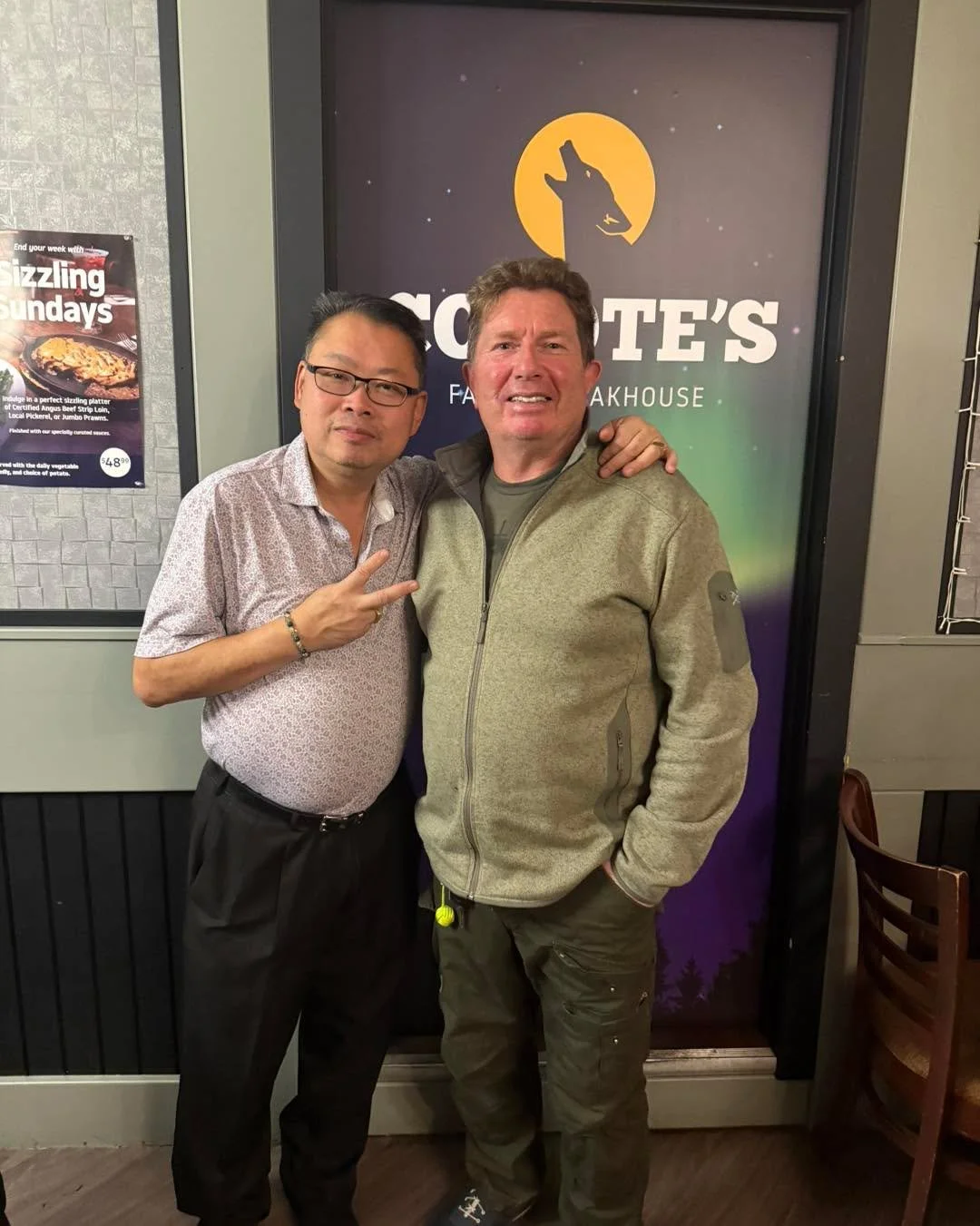 Great seeing you again my Friend Duncan!  You are always a welcome face when you come visit!  Hopefully you will have a chance to bring your wife and daughter to dine with us again!