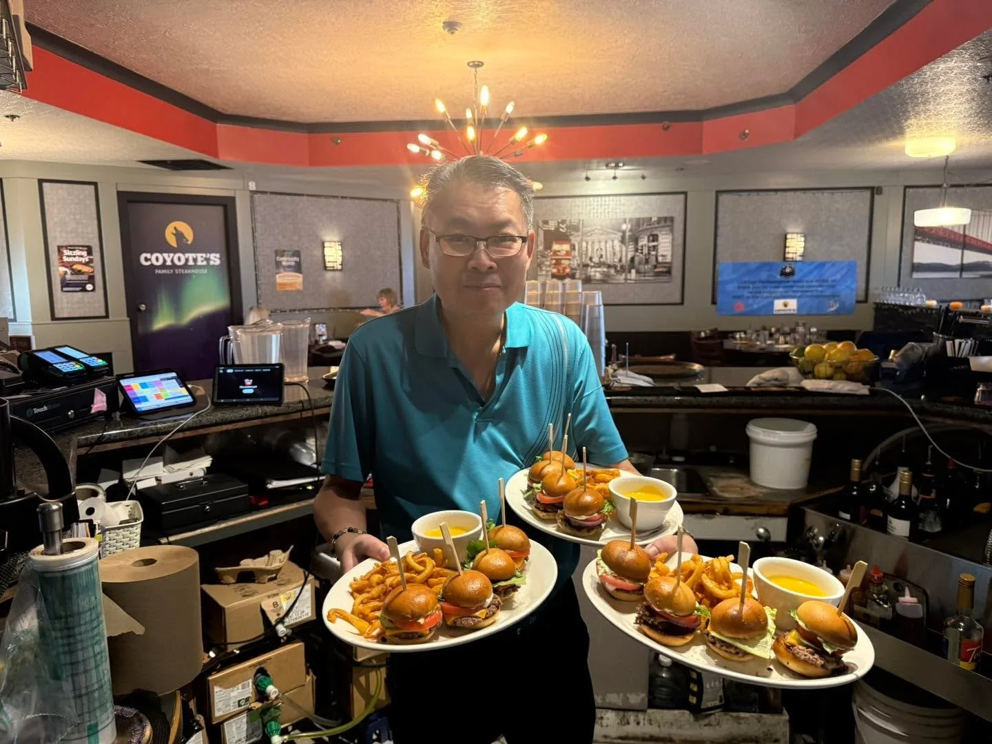 Our Cheesey Mini cheeseburger sliders were a hit!