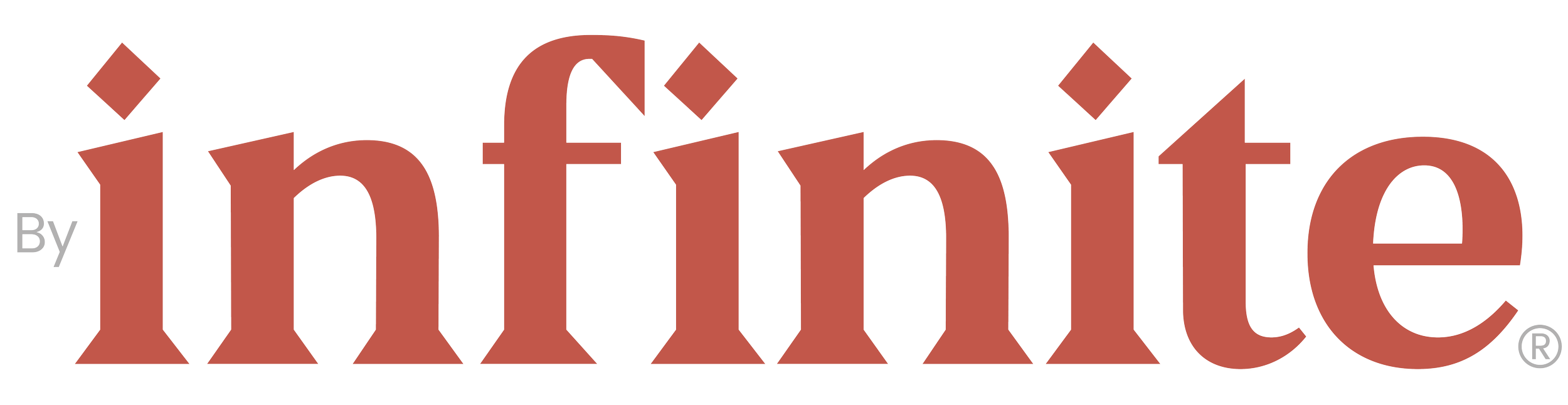 hero infinite logo mark in their signature warm orange/ red tone