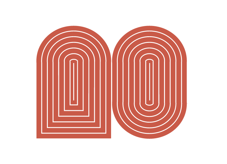 Mazza Collective 'M' brandmark with maze-like styling in a signature Infinite Design Agency 'innovation' color.