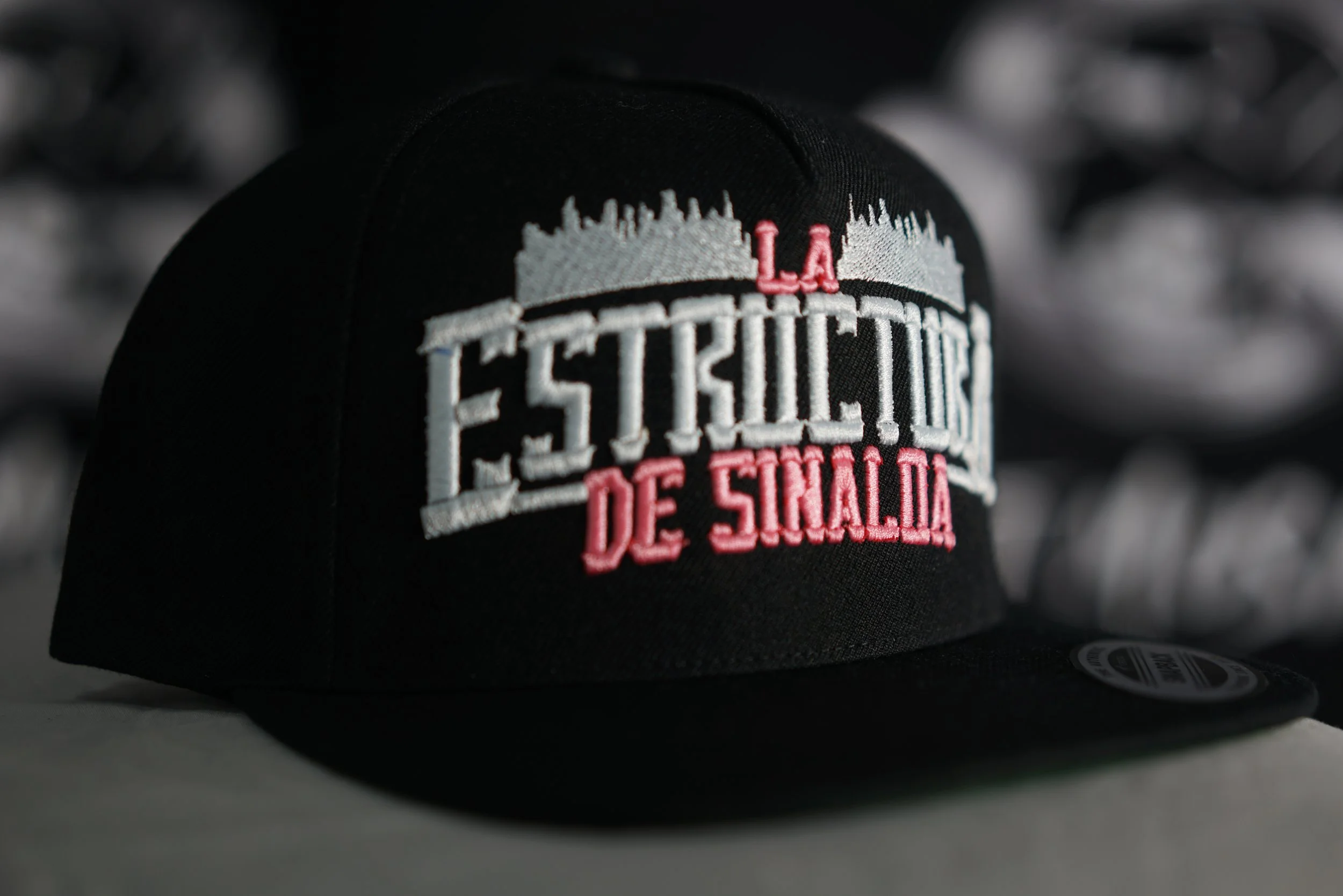 Hats (La Estructura De Sinaloa Black,Pink, White)