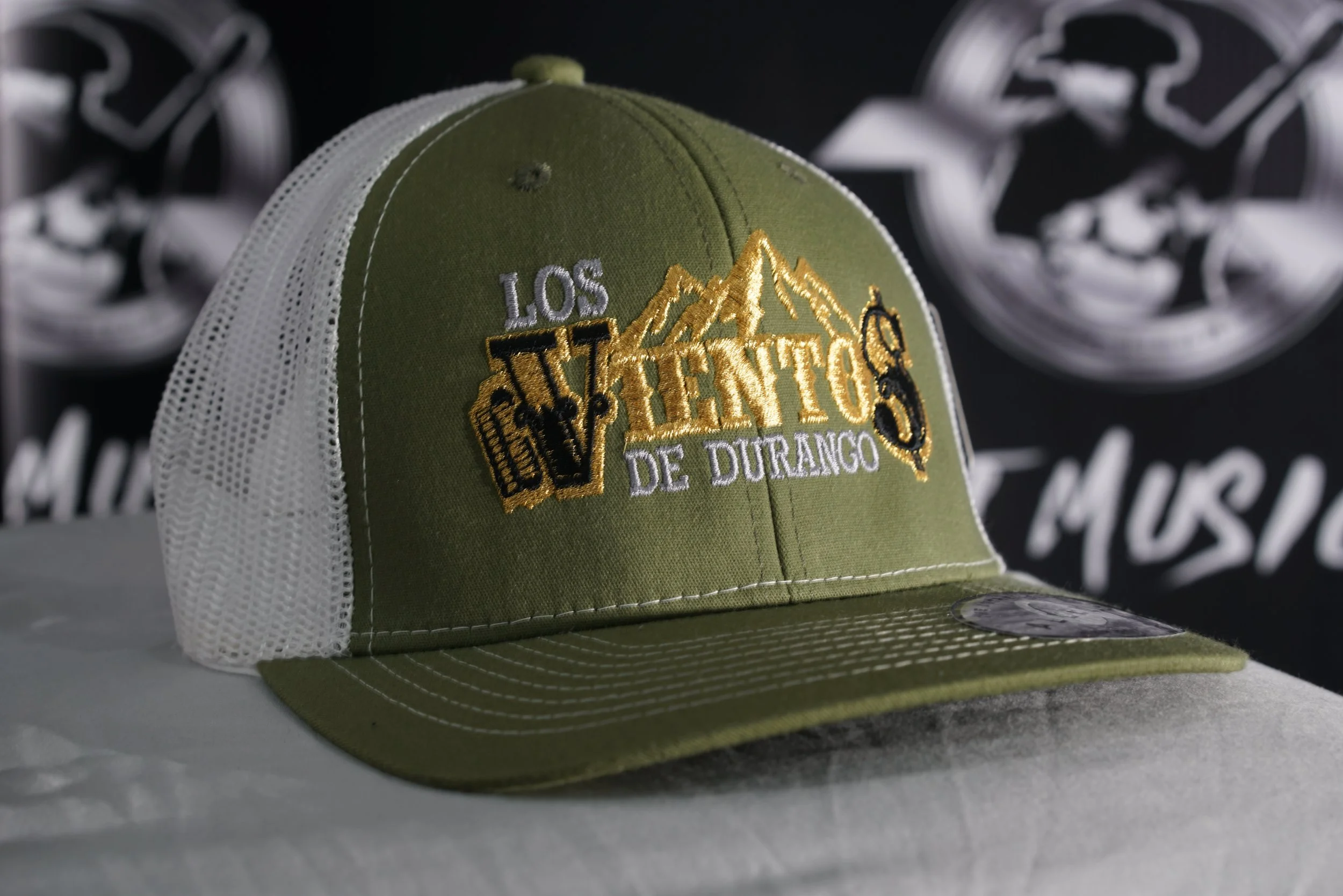 FT Vintage Vientos Hat (White,Green)