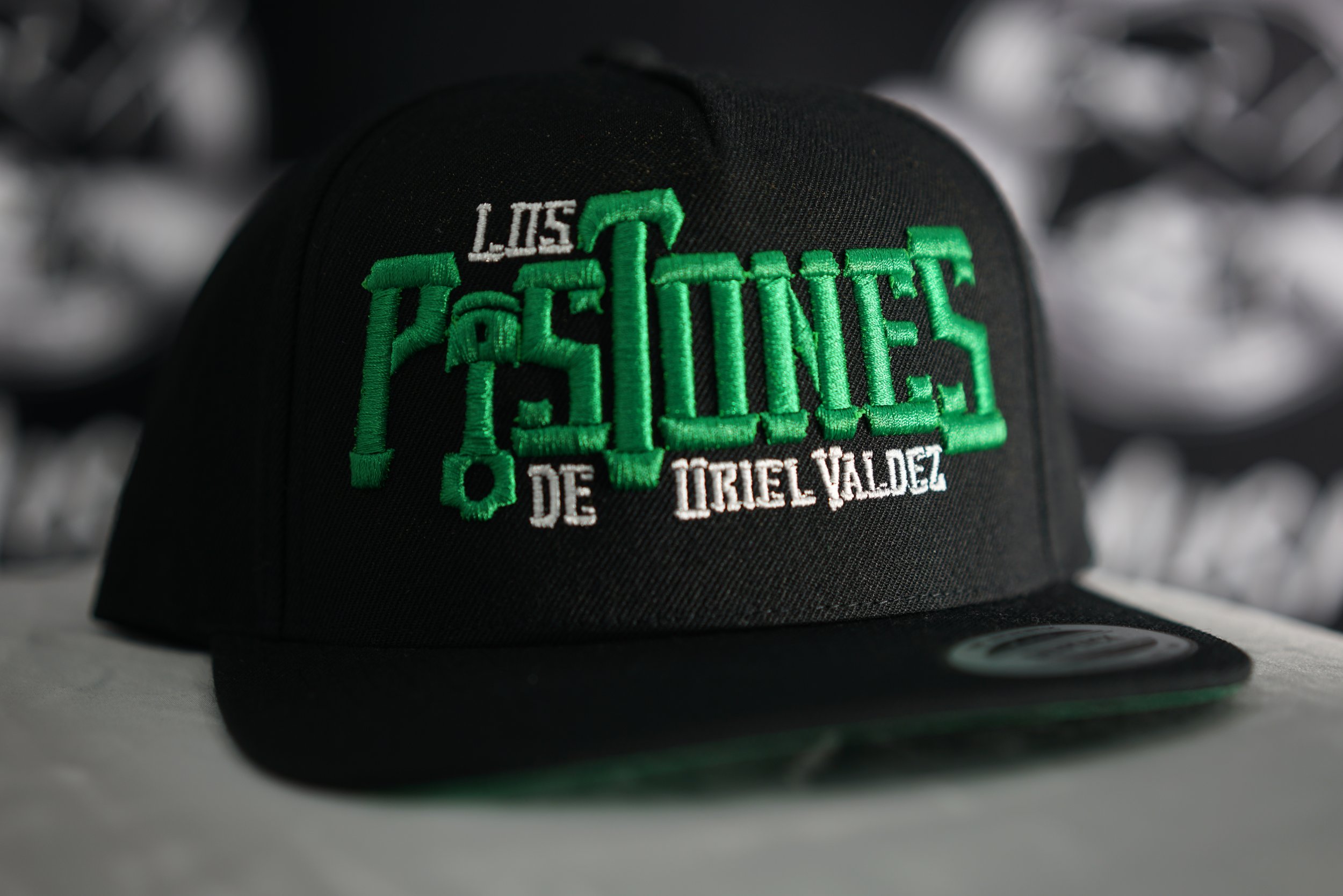 Los Pistones De Uriel Valdez Cap (Green & Black)