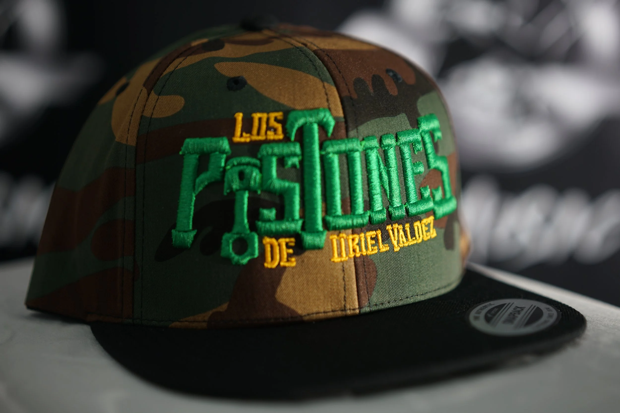 Los pistones De Uriel Valdez Cap (Green, Black & Military)