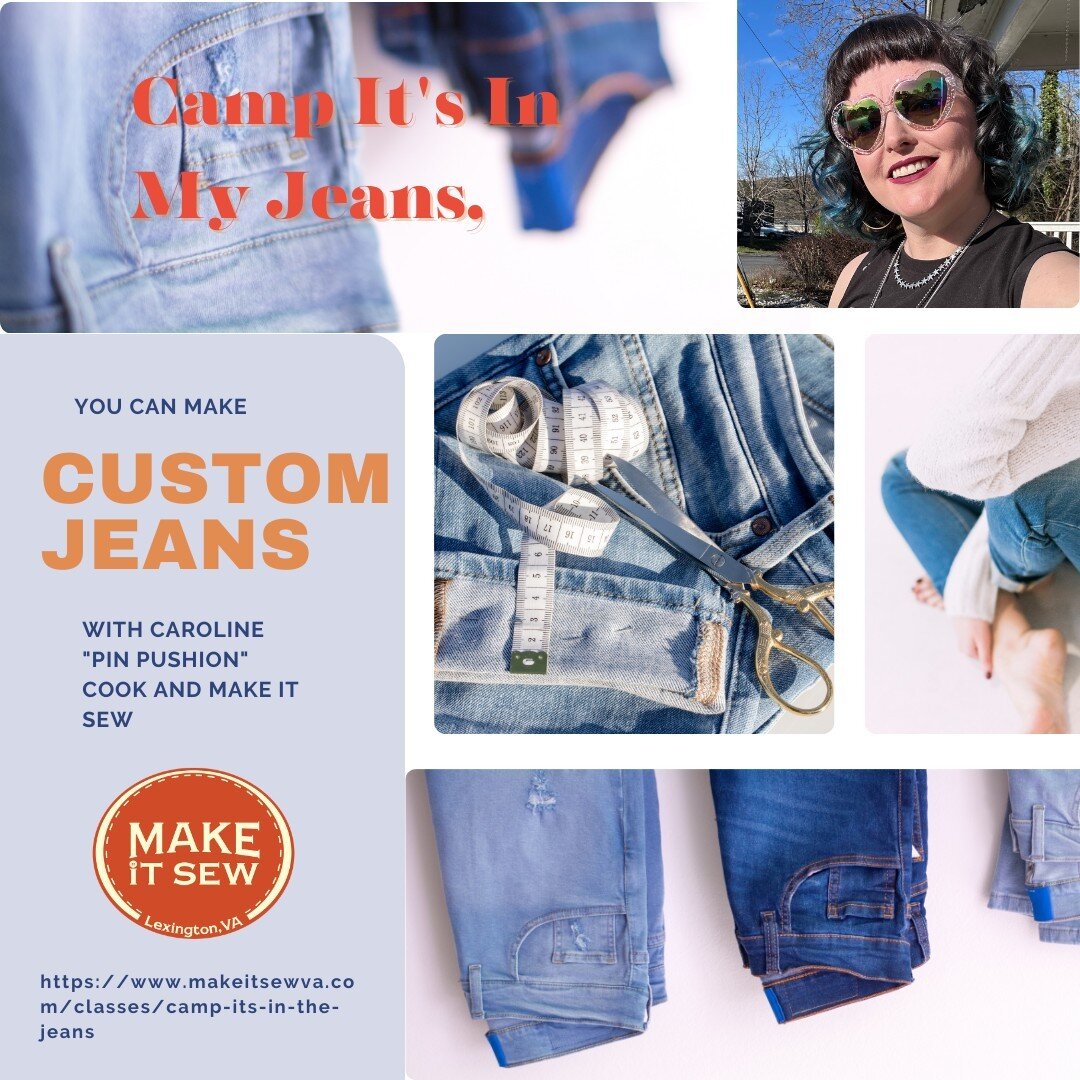 Camp It's In My Jeans is filling up! If you have been thinking about joining us, sign up soon before you miss your chance!⁠
⁠
*There will be a few spaces available for folks to attend class, join in means and stay elsewhere. Think &quot;day camp.&quo