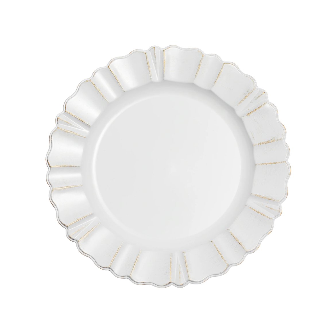 Gold Brushed Scalloped