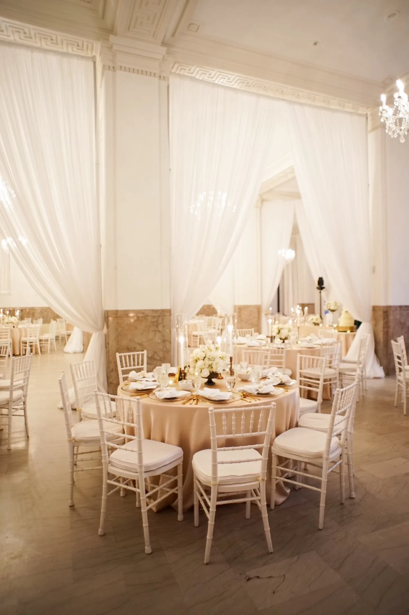 In Between Column Drapery