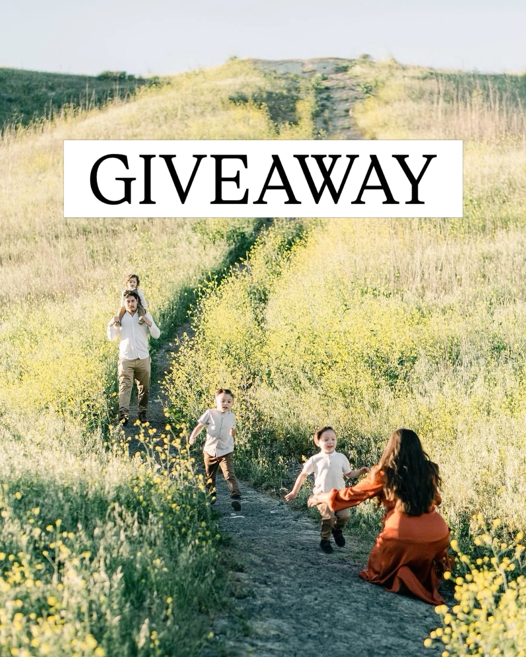 It&rsquo;s a giveaway!! 📷🌼

I&rsquo;m excited to weave in the art of storytelling of your families as well as my own again. For one lucky family, I&rsquo;m offering a full session (valued at $575) to take place anytime from now until the end of 202